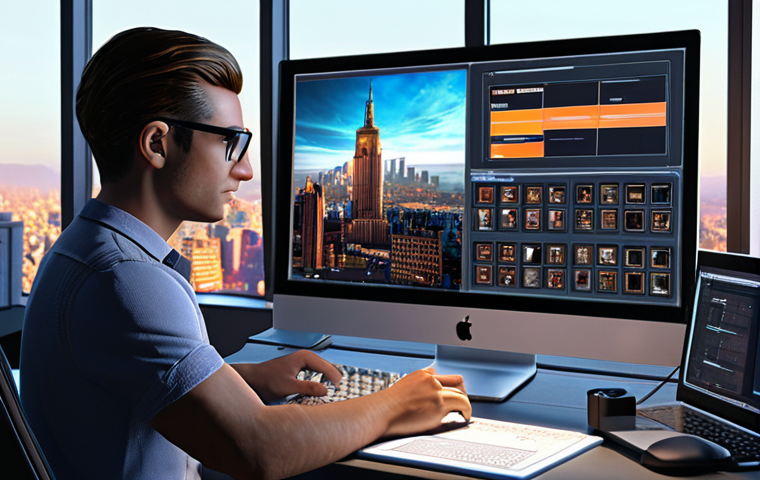**
Prompt: "Dynamic character designer, glowing screen, working on a 3D model with ZBrush, international character design certificate displayed proudly, cityscape background representing global opportunities. Professional, confident, modern workspace."
**